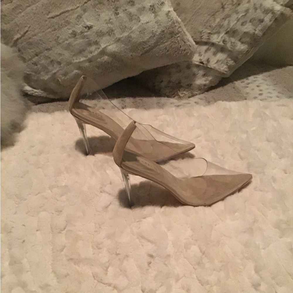 Jlux label clear heels size 8